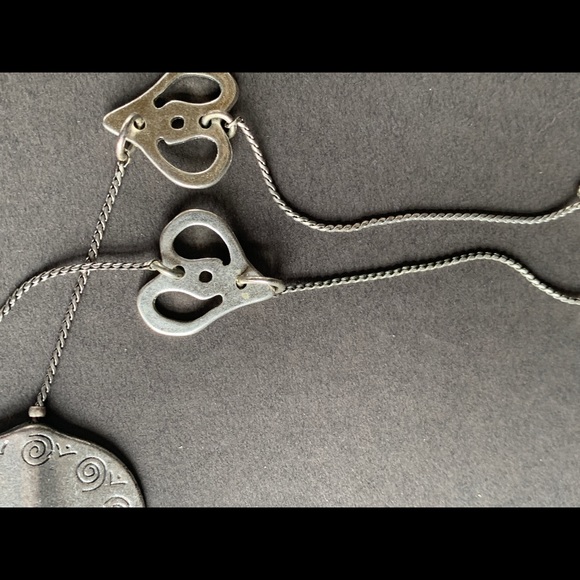 Boho Silver Tone Long  Necklace - Picture 3 of 15